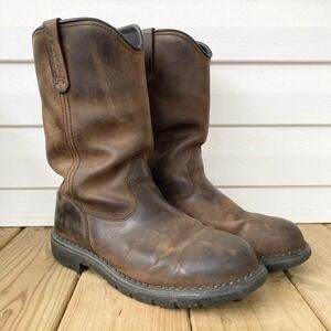 Red Wing Pecos 1170 Pull On Waterproof Leather Brown Boots USA Mens 11